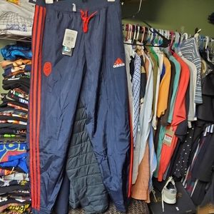 Adidas FC Bayern Munchen Icon Woven Track Pants Mens Medium GR0675